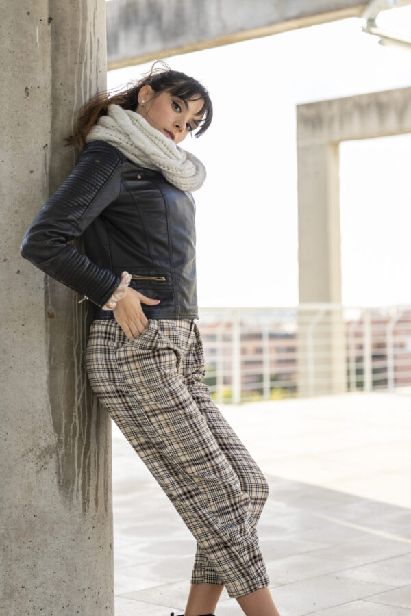 Signature Black Leather Moto Jacket - Image 5