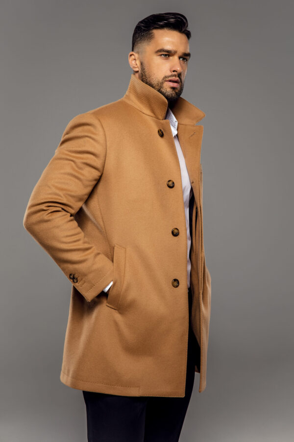 Signature Wool Camel Coat - Image 2