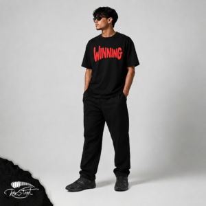 Winning Loose Fit 3D Pattern Print