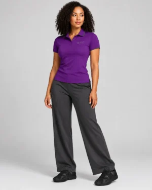 Roc Street Purple Classic Polo Activewear Top