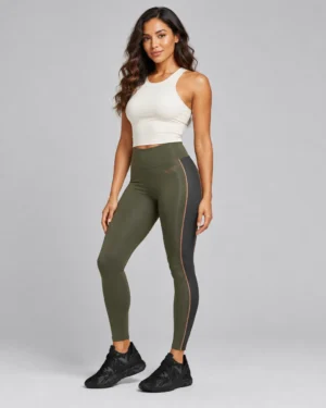 Roc Street Olive Green Performance Leggings