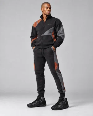 Roc Street Black & Charcoal Track Jacket