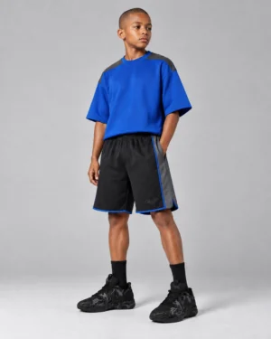 Roc Street Boys’ Black & Blue Utility Shorts