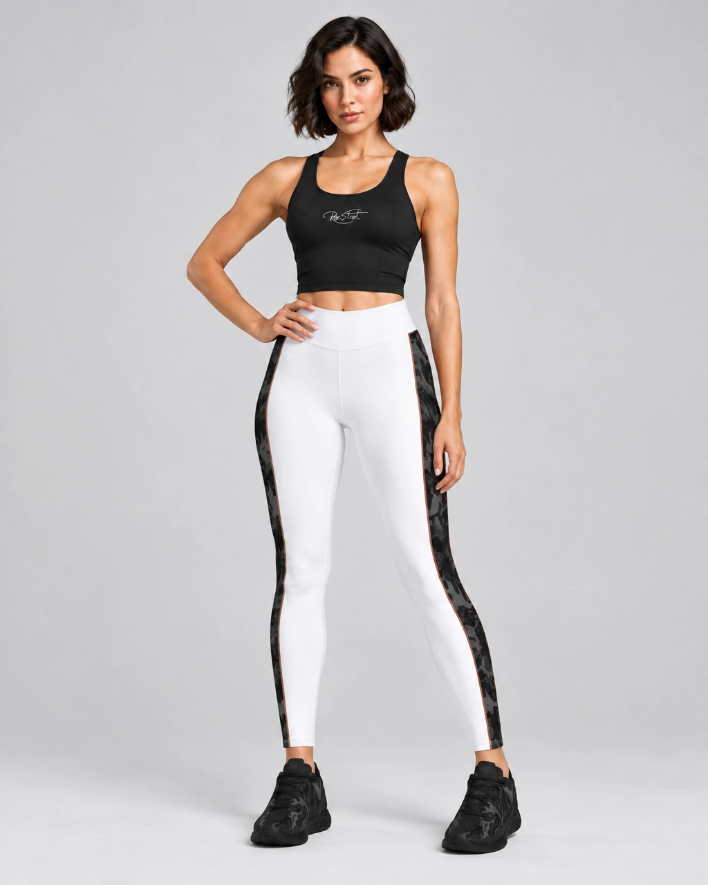 Roc Street Black Cropped Activewear Tank Top