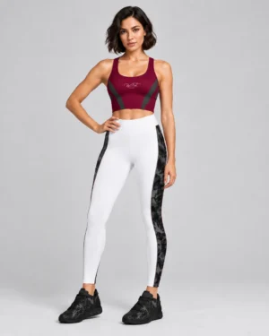 Roc Street Burgundy Cropped Activewear Top
