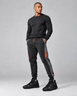 Roc Street Black & Charcoal Performance Joggers