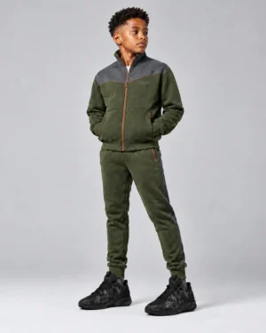 Roc Street Olive Green Full-Zip Activewear Jacket