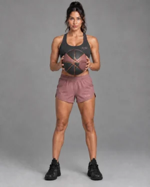 Black Scoop-Neck Activewear Top