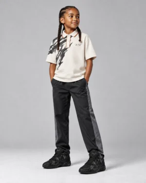 Roc Street Off-White Graphic Polo Shirt