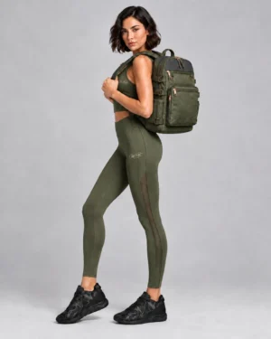 Women’s Olive Green Sculpt Leggings – High-Waisted Performance Activewear