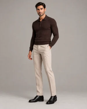 Signature Ribbed Knit Polo