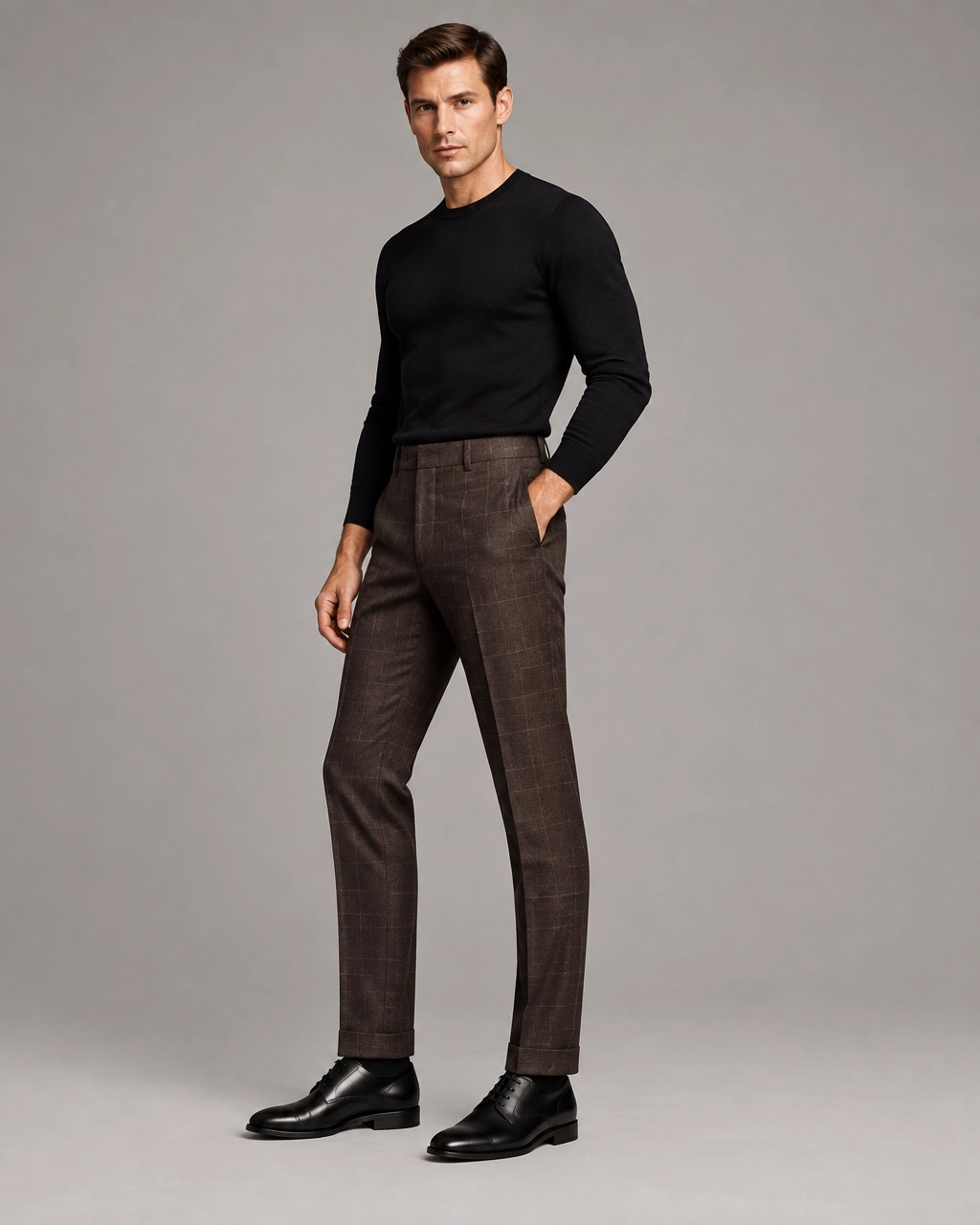 Signature Crew-Neck Sweater — Black - Image 3