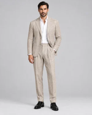 Signature Oatmeal Linen Suit
