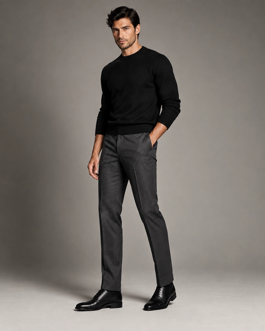 Signature Tailored Trouser — Charcoal Gray - Image 2