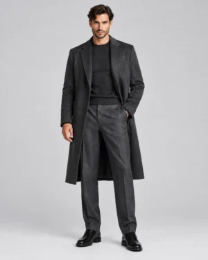 Signature Long Overcoat