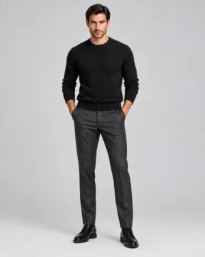 Signature Tailored Trouser — Charcoal Gray