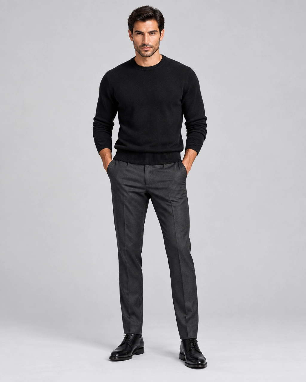 Signature Tailored Trouser — Charcoal Gray