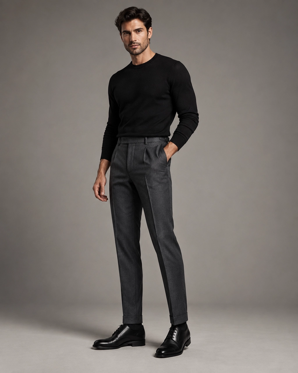 Signature Tailored Trouser — Charcoal Gray - Image 3