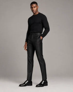 Signature Tailored Trouser — Black